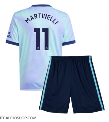 Arsenal Gabriel Martinelli #11 Terza Maglia Bambino 2024-25 Manica Corta (+ Pantaloni corti)